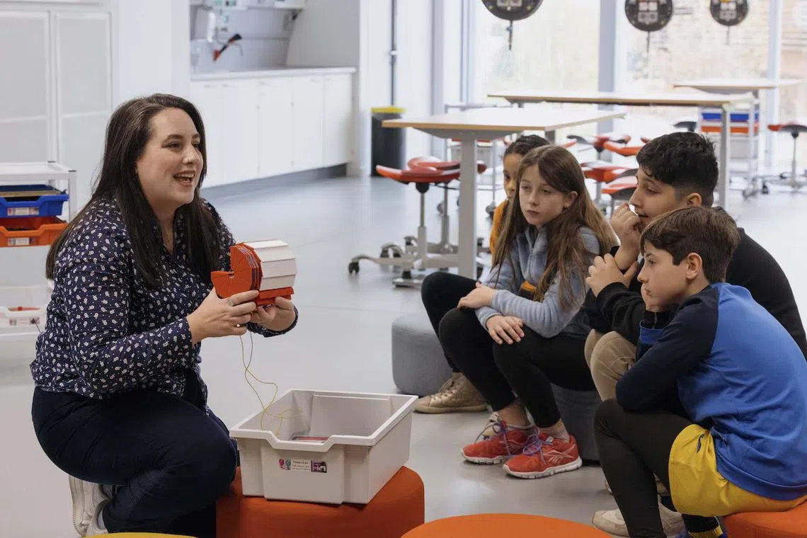 Science educator Anastasia Tezari at Cern’s Science Gateway