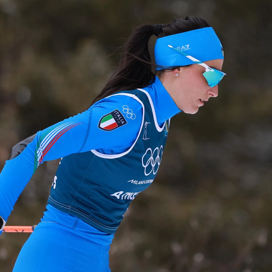 Milano Cortina 2026 Olympics - Biathlon - Training - Anterselva Biathlon Arena, South Tyrol, Italy - February 16, 2026. Italy's Rebecca Passler in action during training REUTERS/Eloisa Lopez