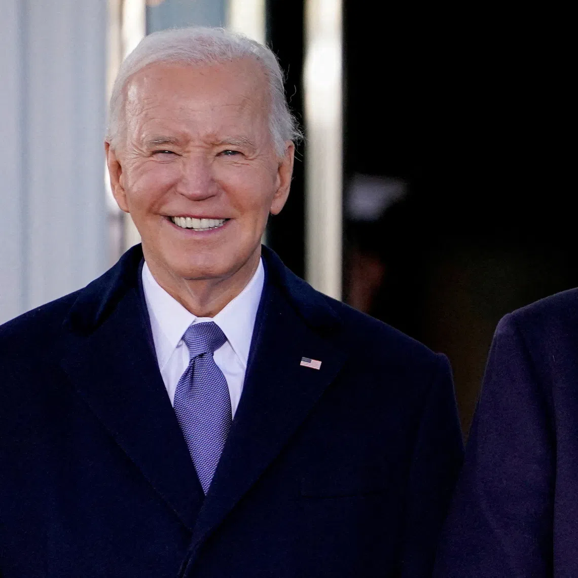 Since Jan 1, US President Donald Trump (right) has called out his predecessor Joe Biden by name at least 890 times, spanning almost 200 events and interviews and around 190 Truth Social posts in 2026.