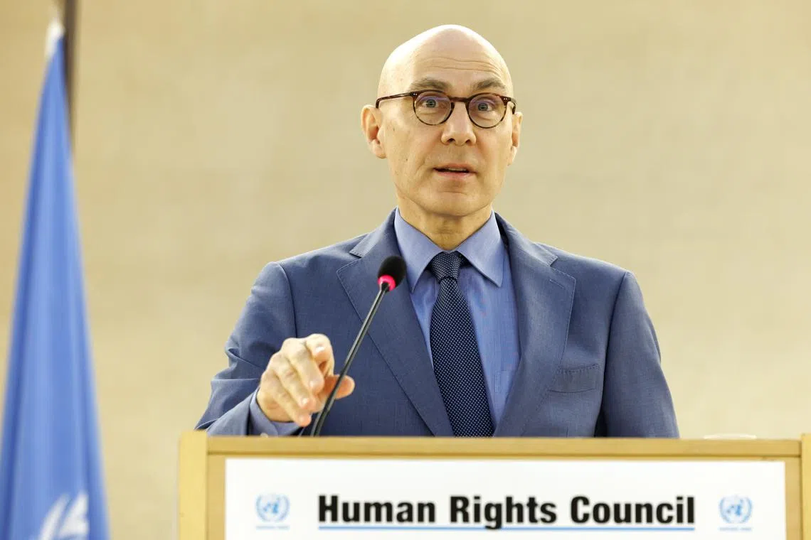 The UN rights chief Volker Turk slammed widespread disinformation that targets UN humanitarian organisations, UN peacekeepers and his office.