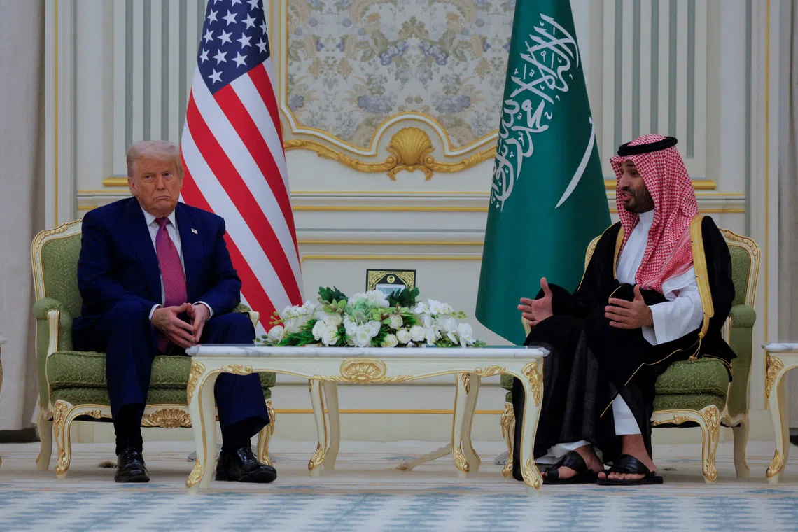 Before talks with Trump, Saudi Arabia doubles down on terms for Israel ties
