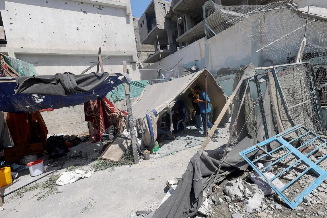 Tanks shelled several areas on the eastern side of Khan Younis on July 4 after the Israeli army issued evacuation orders on July 2.