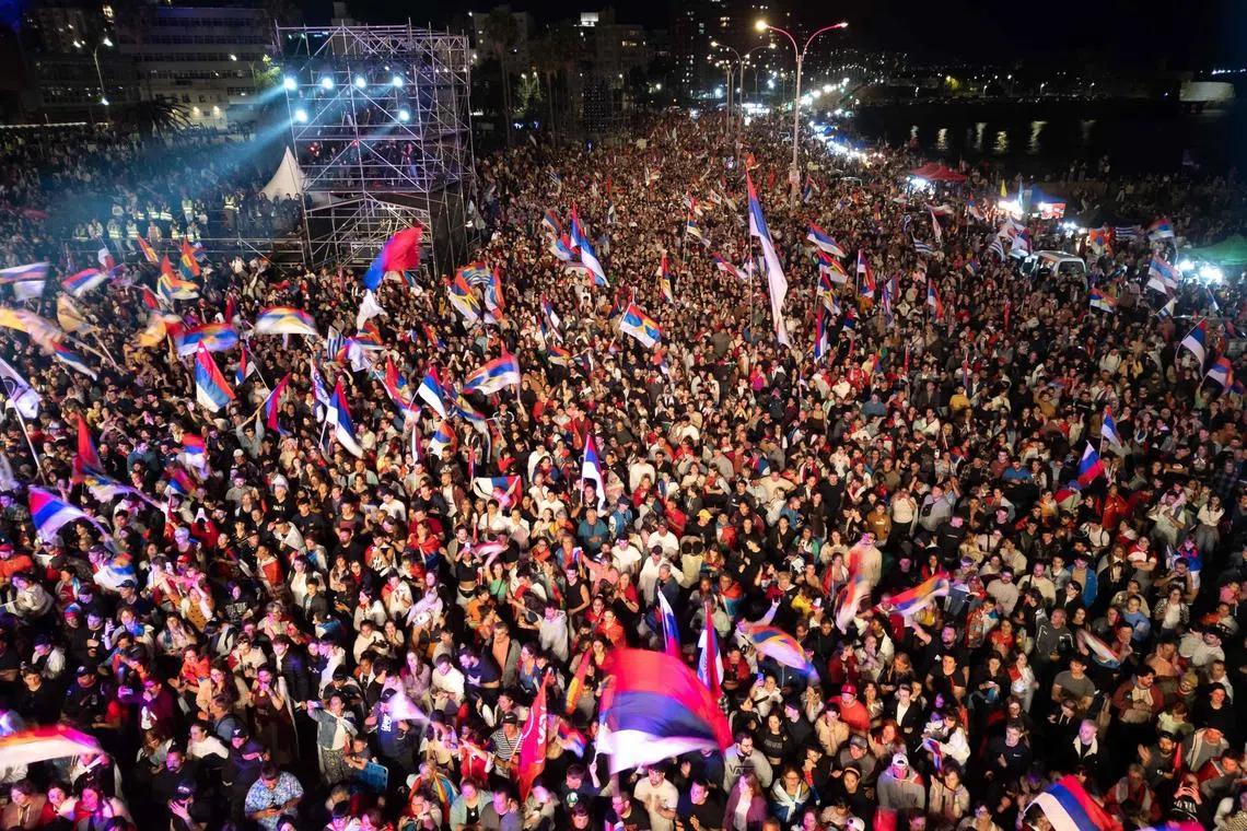 The nation of 3.4 million also voted for its next vice-president and Members of Parliament on Oct 27.