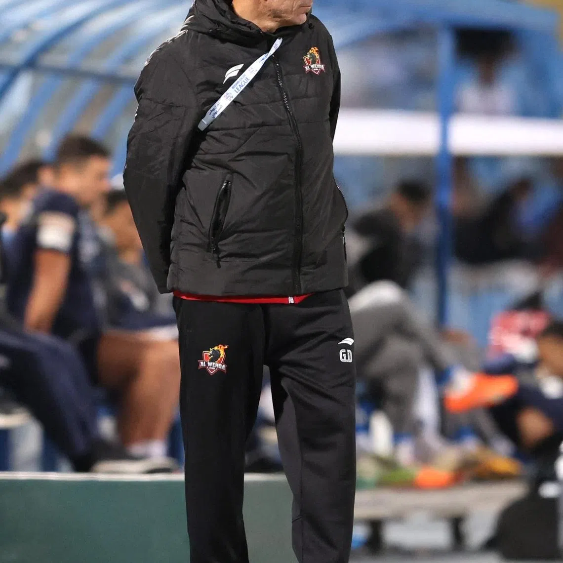 FILE PHOTO: Soccer Football - Saudi Pro League - Al Hilal v Al Wehda - Prince Faisal bin Fahd Stadium, Riyadh, Saudi Arabia - December 15, 2023 Al Wehda coach Georgios Donis REUTERS/Ahmed Yosri/File Photo