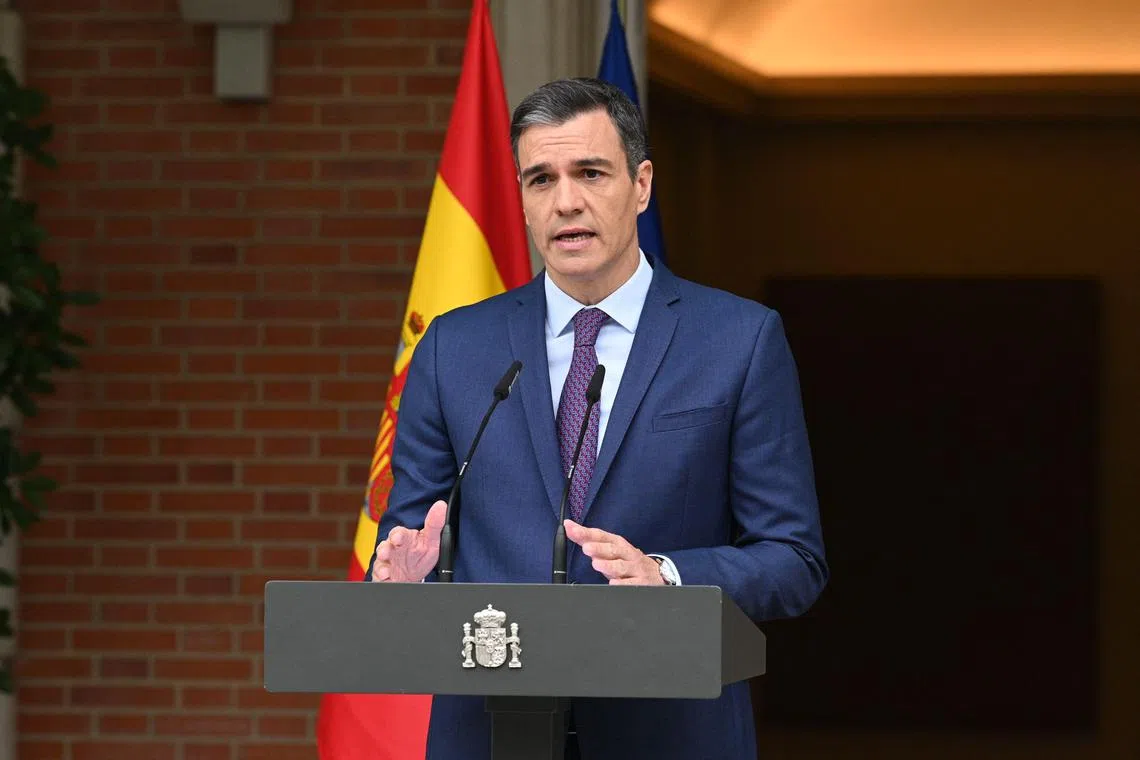 Spanish Prime Minister Pedro Sanchez's left-wing coalition government suffered heavy losses in regional ballots.