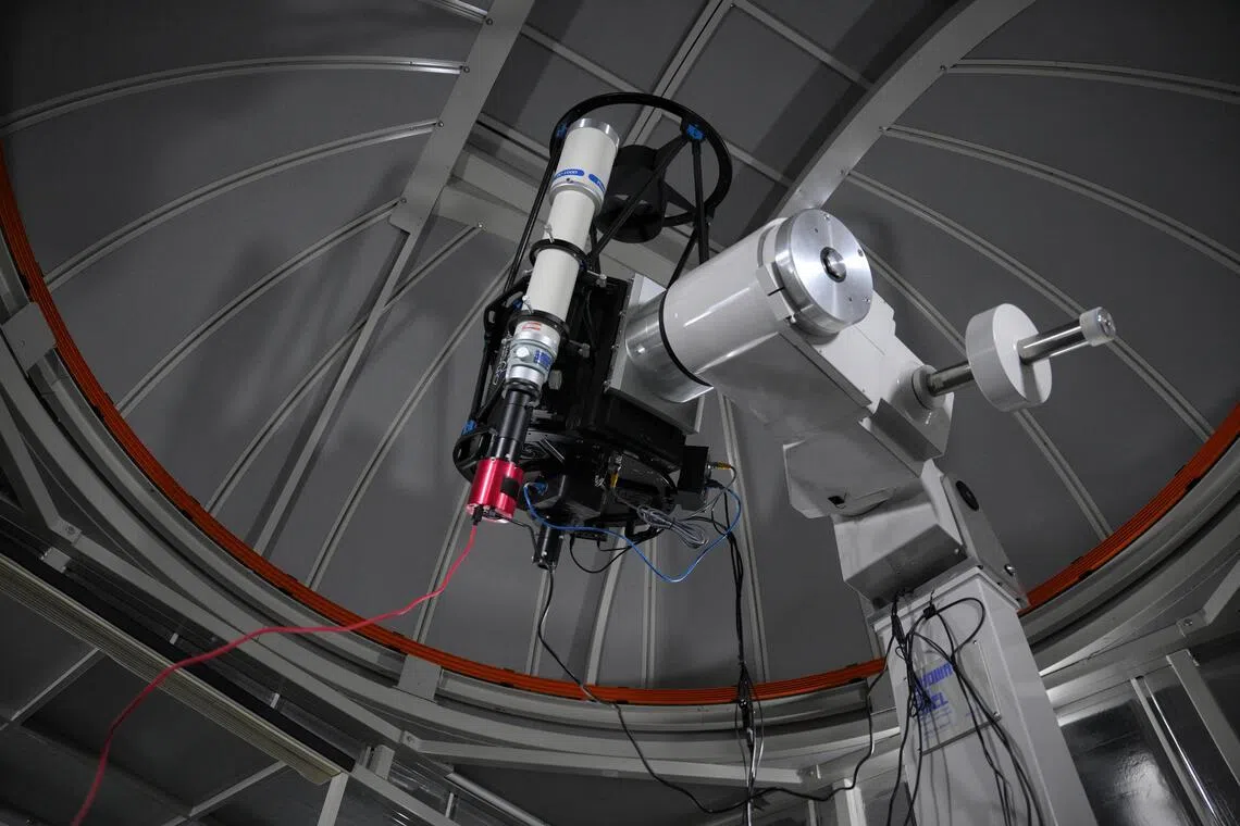 Inside the Galileo Observatory at the School of Science and Technology's Space Technology Centre, on April 20.