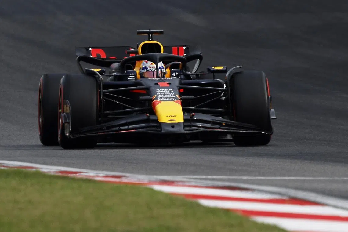 Formula One F1 - Chinese Grand Prix - Shanghai International Circuit, Shanghai, China - April 20, 2024 Red Bull's Max Verstappen in action during qualifying REUTERS/Tyrone Siu