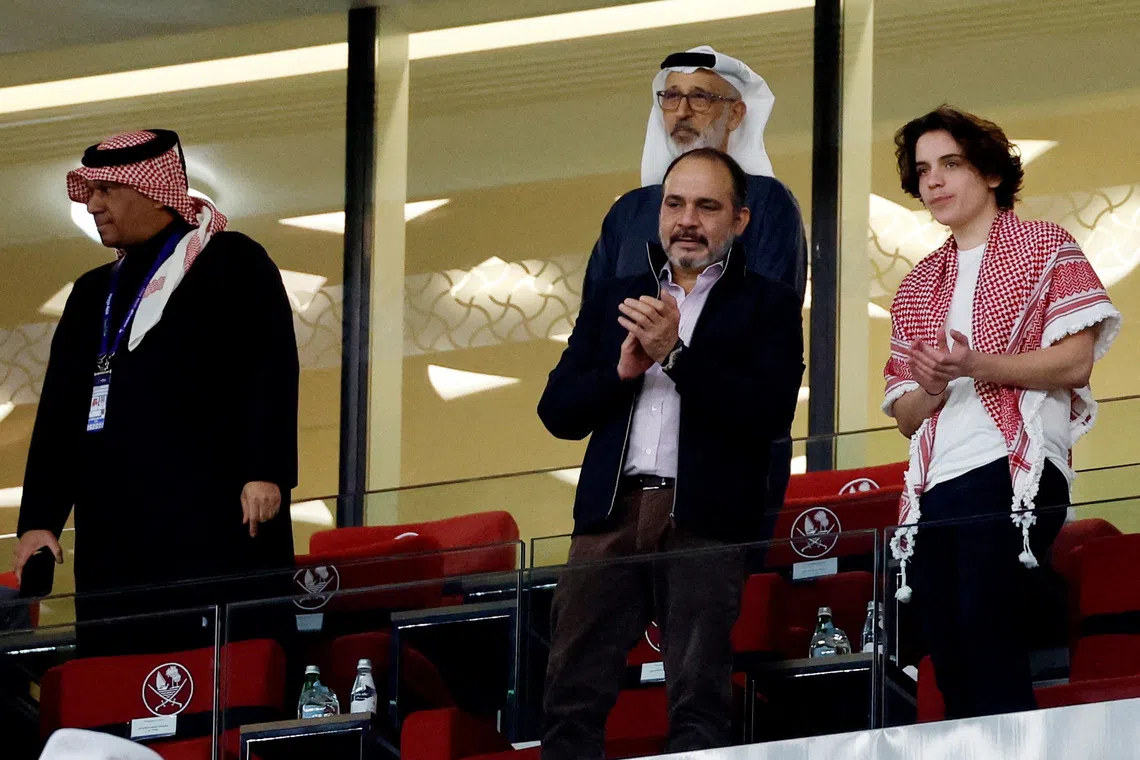 Prince Ali bin Hussein (bottom centre) had alleged that nobody was allowed to speak, question, debate or talk with the media at the AFC’s extraordinary congress.