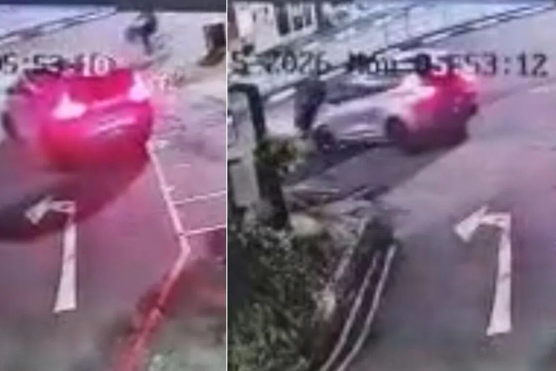 A cyclist was taken unconscious to Tan Tock Seng Hospital after an accident with a car along Balestier Road on May 25.