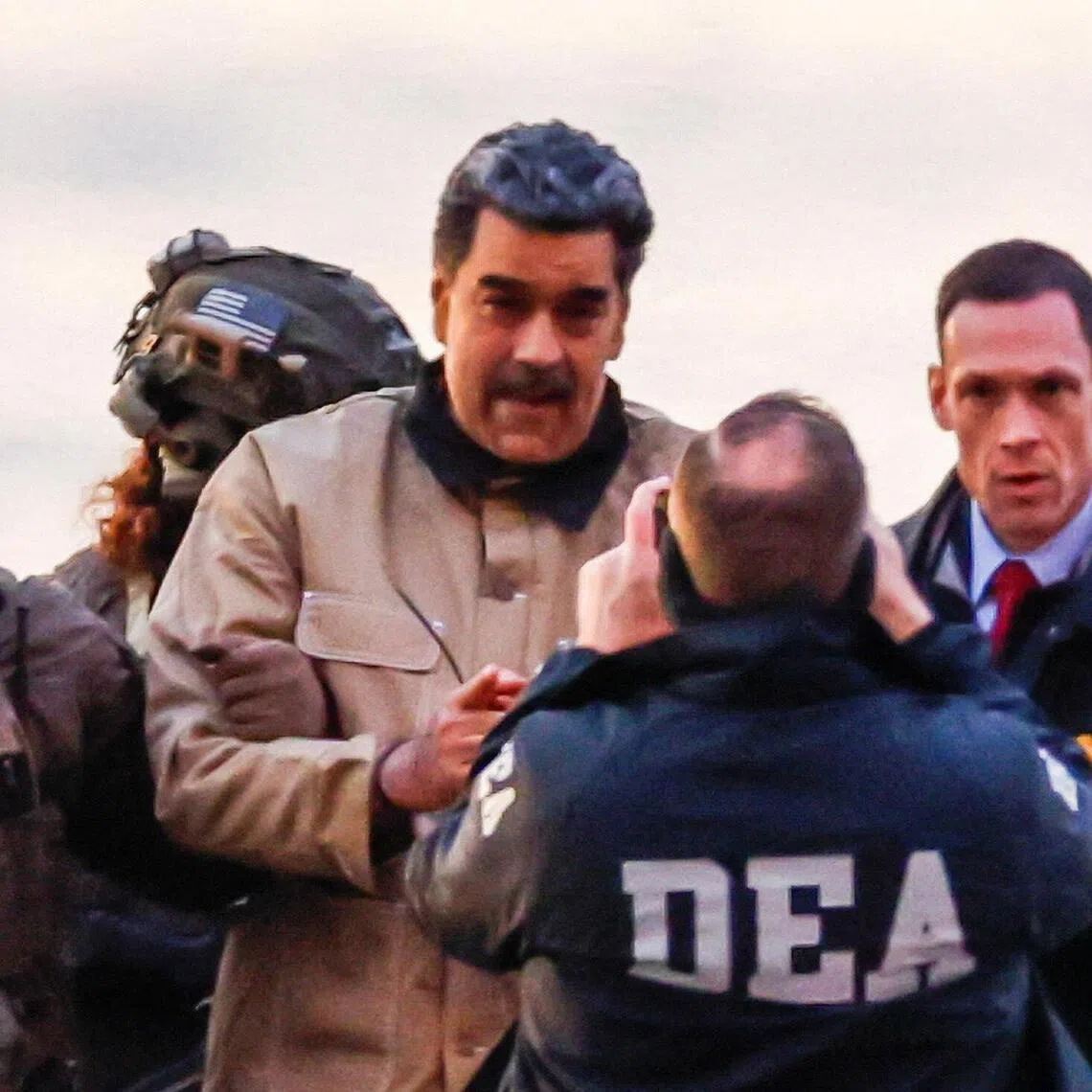 Captured Venezuelan leader Nicolas Maduro arriving in New York City for a US court hearing on Jan 5, two days after his capture by US forces.