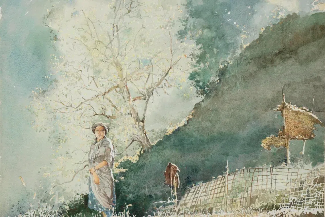 Acclaimed Singaporean watercolourist Ong Kim Seng exhibits personal collection