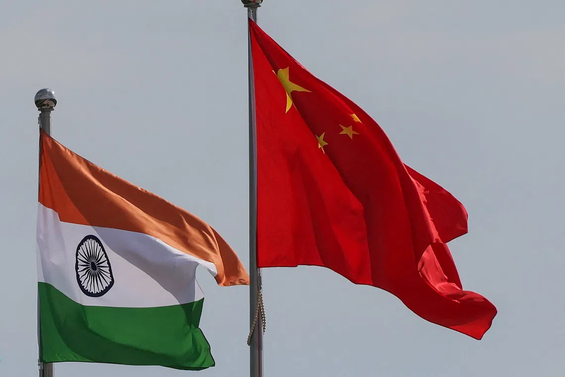 India and China remain strategic rivals competing for regional influence, but ties have eased gradually since a deadly border clash in 2020.