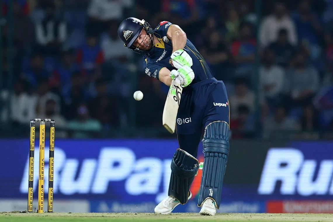 Cricket - Indian Premier League - IPL - Delhi Capitals v Gujarat Titans - Arun Jaitley Stadium, New Delhi, India - April 8, 2026 Gujarat Titans' Jos Buttler in action REUTERS/Anushree Fadnavis