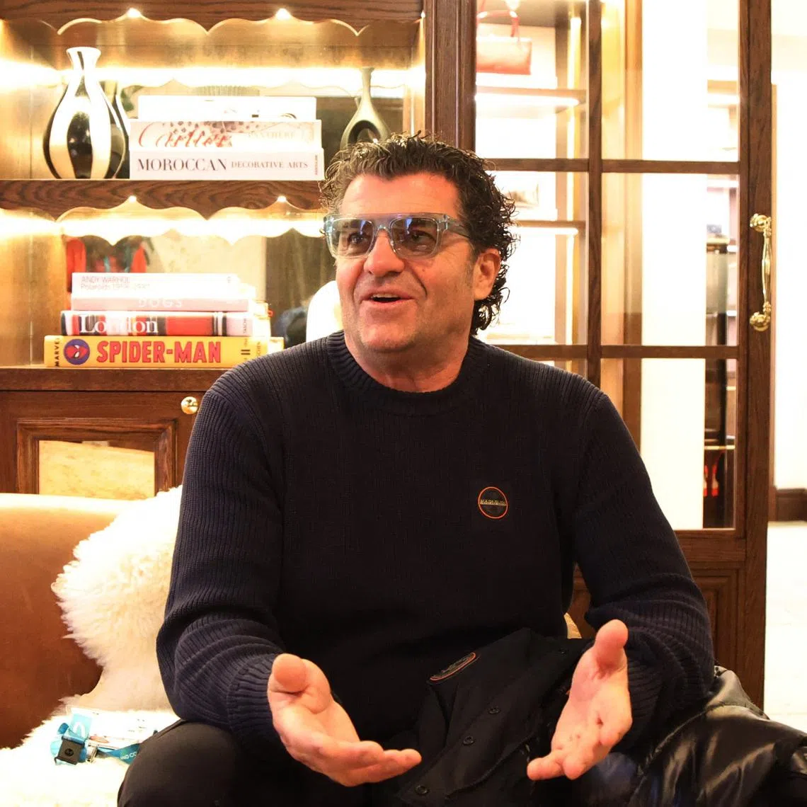 Milano Cortina 2026 Winter Olympics - Interview with former Italy alpine skier Alberto Tomba - Cortina D'Ampezzo, Italy - February 8, 2026 Alberto Tomba during an interview REUTERS/Leonhard Foeger