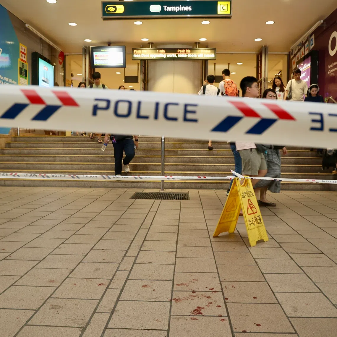 The incident happened on Dec 19 at about 5.55pm, near the U-Taste coffeeshop in Tampines Central 1.