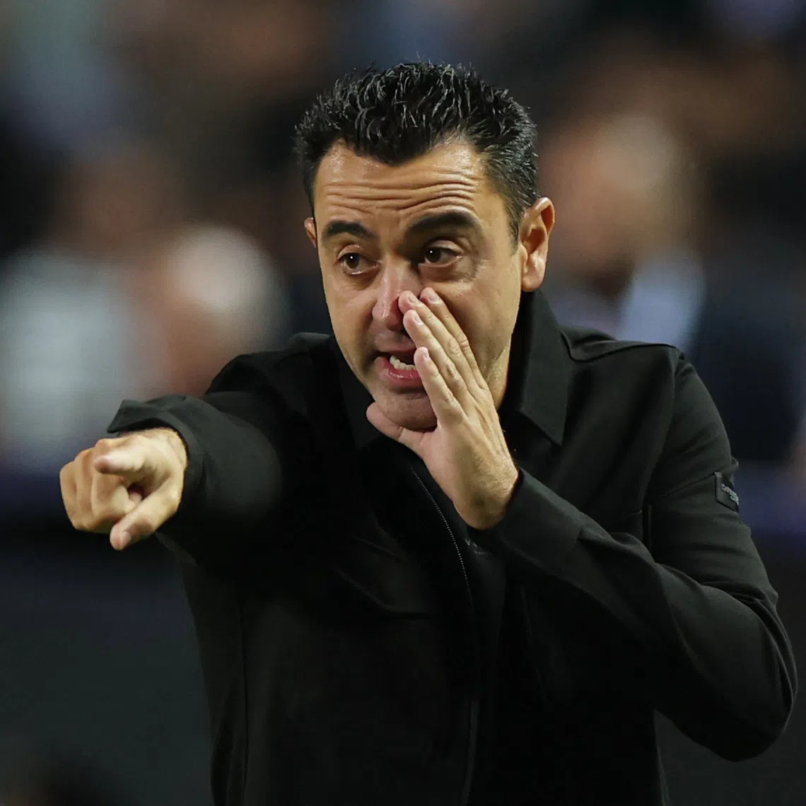 Soccer Football - UEFA Nations League - Group A2 - Greece v Netherlands - Toumba Stadium, Thessaloniki, Greece - October 1, 2026 Netherlands coach Xavi Hernandez reacts REUTERS/Murad Sezer
