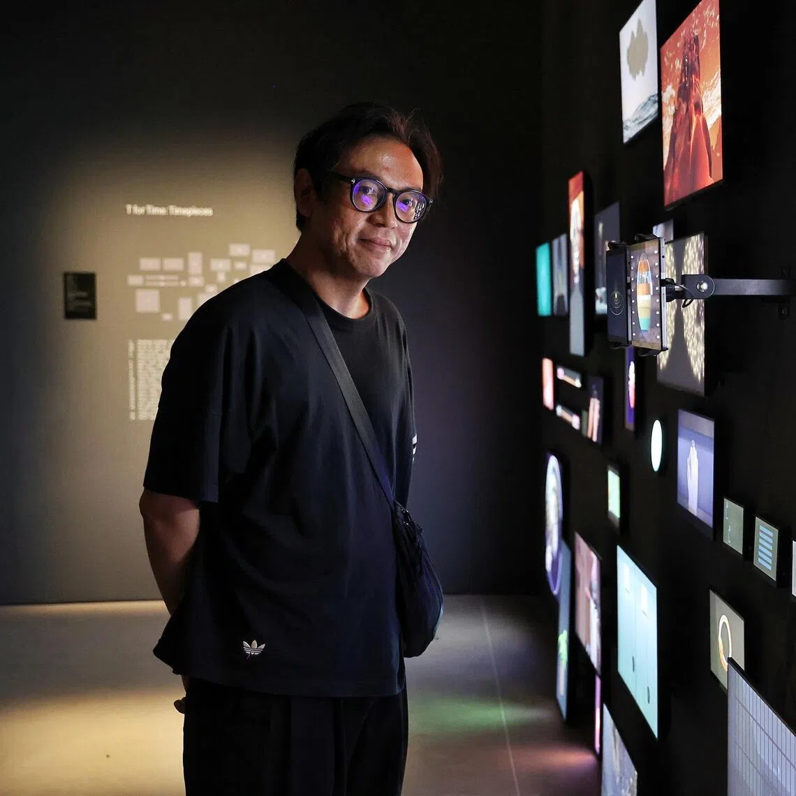 Ho Tzu Nyen at his solo Ho Tzu Nyen: Time & the Tiger at Singapore Art Museum.