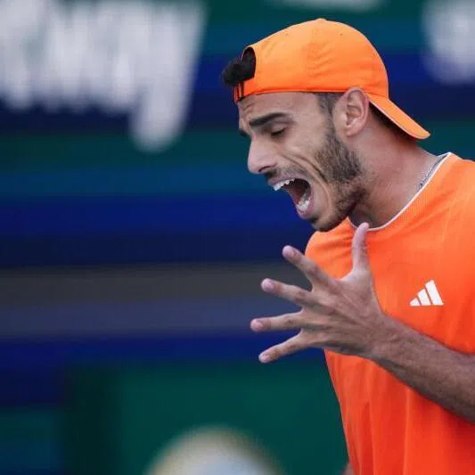Francisco Cerundolo of Argentina stunned Russian Daniil Medvedev 6-0 4-6 7-5 to reach the fourth round of the Miami Open.