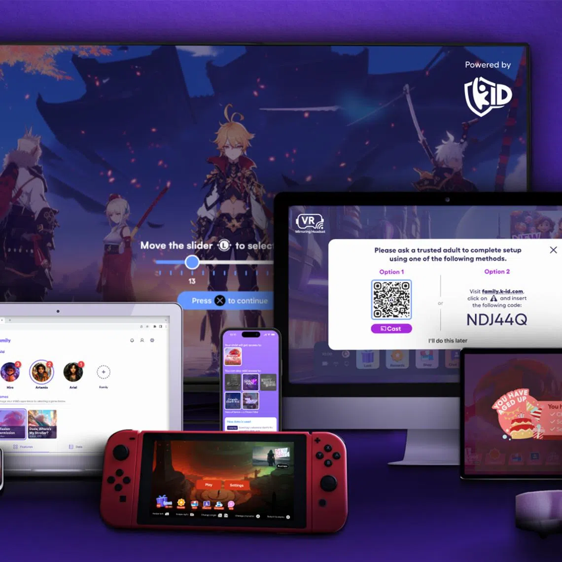 k-ID has developed software that offers granular parental controls and verifications that comply with differing regulations regardless of where players are located.