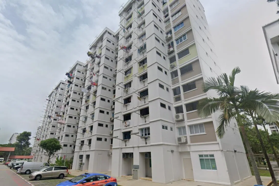 The woman was declared dead at 6.45pm on April 24 in the flat on the fourth storey of Block 48 Teban Gardens Road.