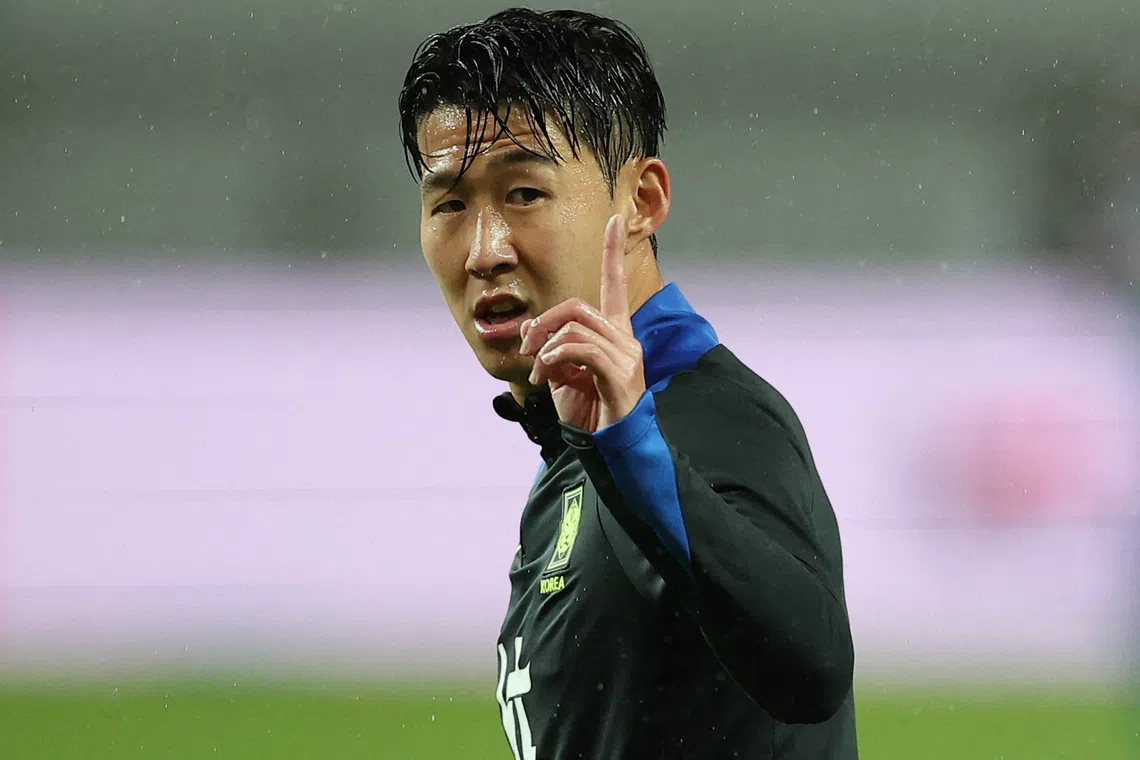 Soccer Football - International Friendly - South Korea v Brazil - Seoul World Cup Stadium, Seoul, South Korea - October 10, 2025 South Korea's Son Heung-min during the warm up before the match REUTERS/Kim Hong-Ji