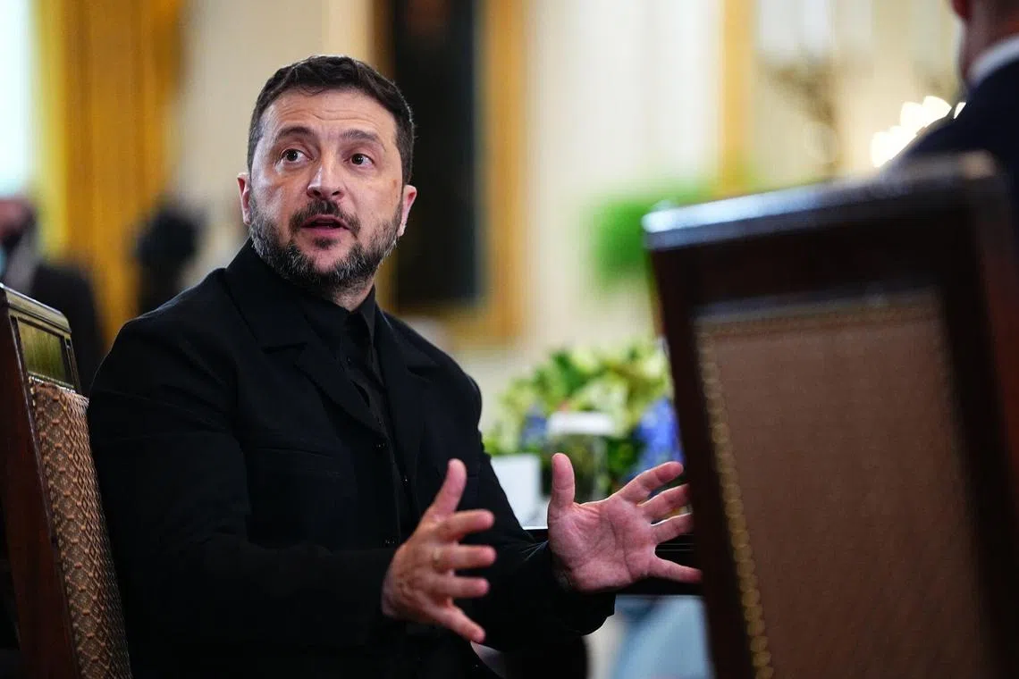 Mr Zelensky said Ukraine was ready to meet with Russia in "any format" and that territorial issues would be discussed on a bilateral level with Russian President Vladimir Putin.