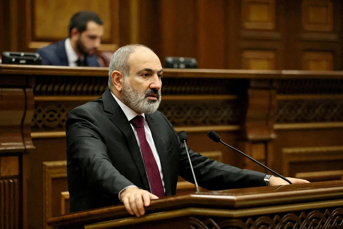 Armenian Prime Minister Nikol Pashinyan accused Russia of failing to deliver weapons that have already been paid for.