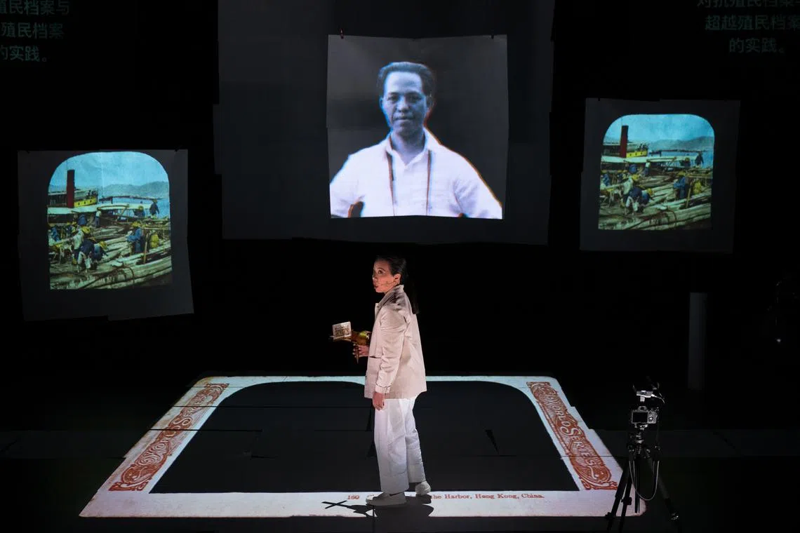 Visual artist Sim Chi Yin's One Day We'll Understand, a multimedia performance in search of her deported grandfather, is part of Esplanade's The Studios 2024 season. 