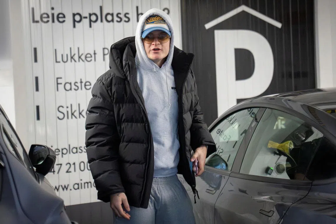 Marius Borg Hoiby is on his way to a meeting with his lawyer in Oslo on Monday afternoon, after he was charged with new offences in Oslo, Norway January 19, 2026.