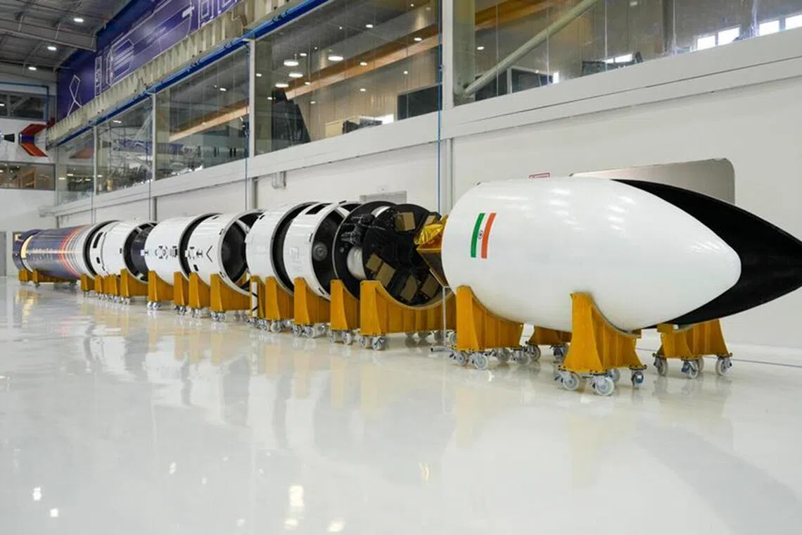 ngspace - Skyroot Aerospace's rocket being developed in their facility in the southern city of Hyderabad. 


Credit:  Skyroot Aerospace