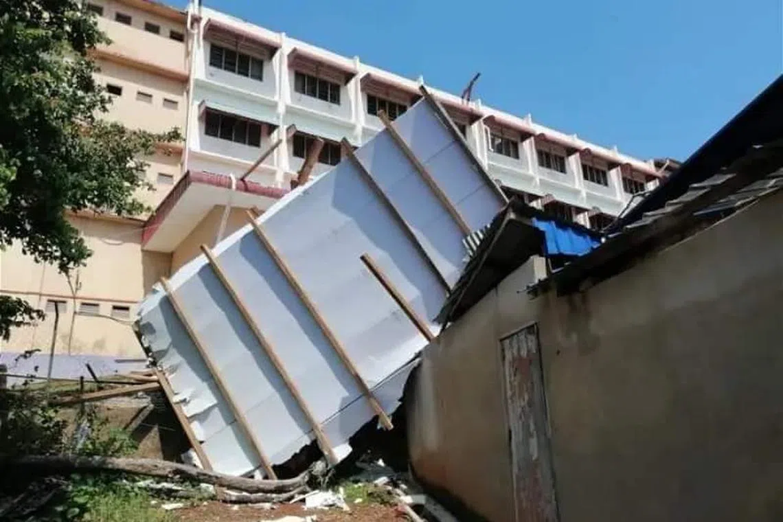 The roof which handed on Madam V. Mahadevi's house.