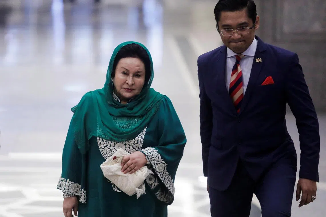 Rosmah Mansor, wife of former Malaysian prime minister Najib Razak, arrives at the Palace of Justice at Putrajaya, Malaysia March 31, 2023.  REUTERS/Hasnoor Hussain