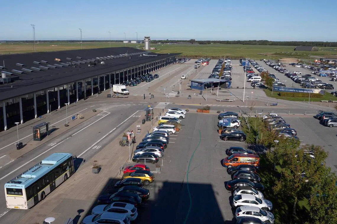Aalborg Airport in Denmark on Sept 25, 2025, was closed overnight after drones were observed over the airport
