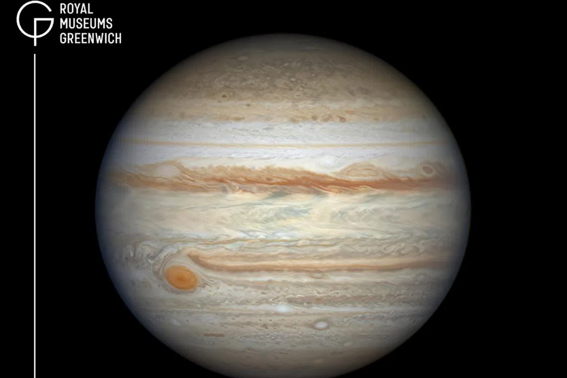 The photo was captured through the lens of Mr Marco Lorenzi's 2m-tall homemade telescope.