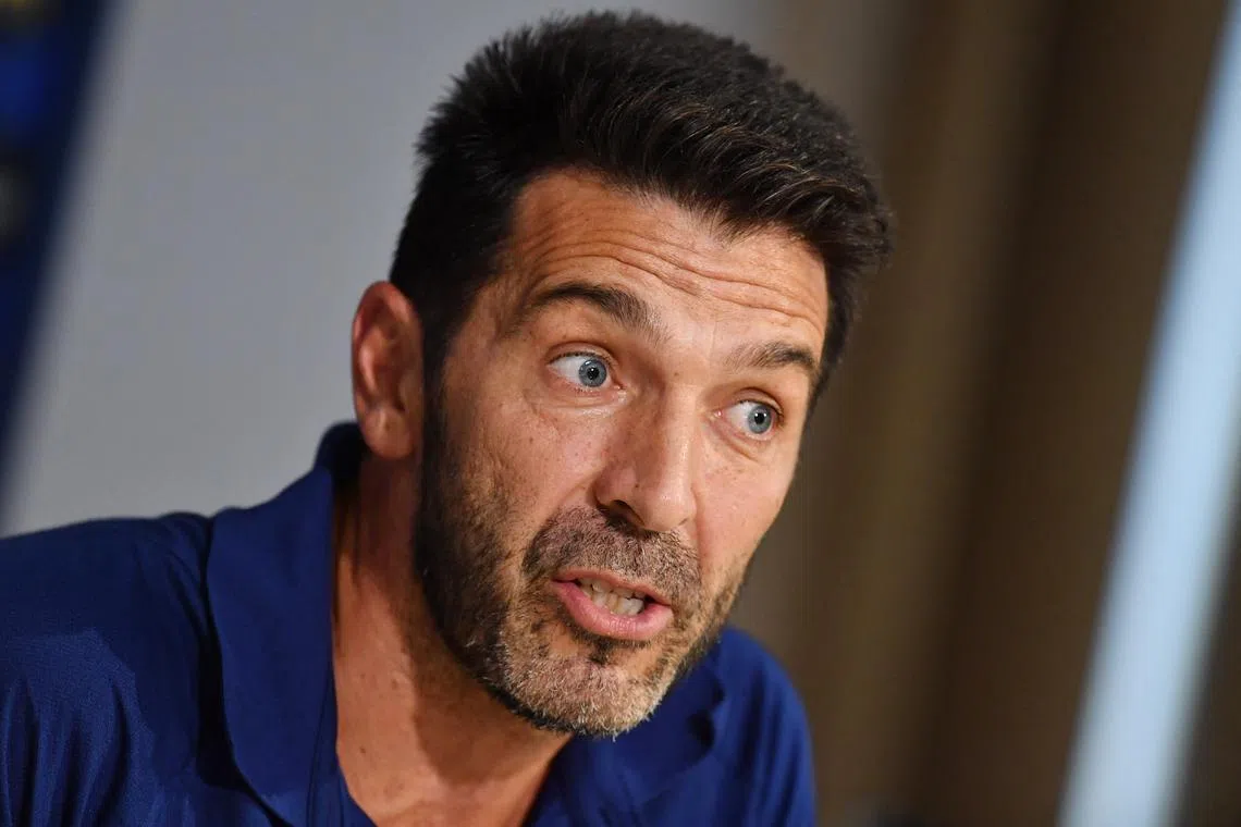 FILE PHOTO: Soccer Football - UEFA Euro 2024 Qualifier - Italy Press Conference - FIGC Coverciano Technical Centre, Coverciano, Italy - September 4, 2023 Italy delegation chief Gianluigi Buffon during the press conference REUTERS/Jennifer Lorenzini/File Photo