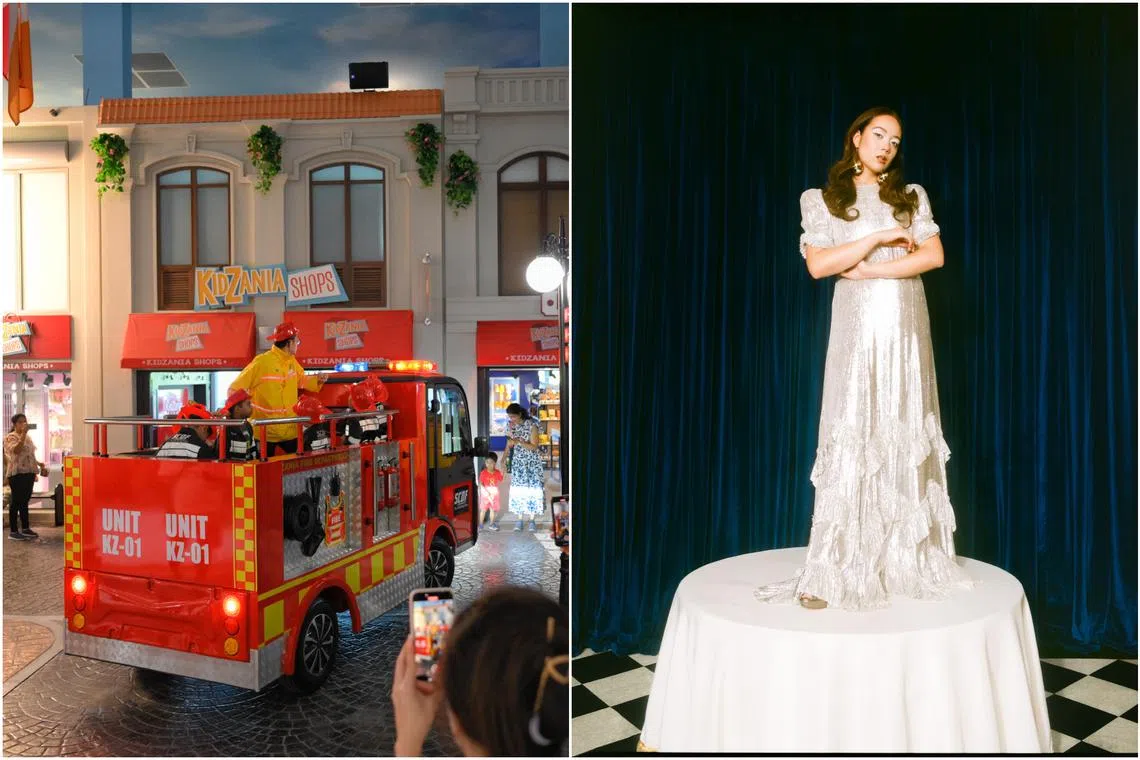Theme park Kidzania (left) limits capacity and applies dynamic pricing to tickets. The ticketing process for Icelandic singer Laufey's sold-out show on Sept 4 also adopted dynamic pricing.
