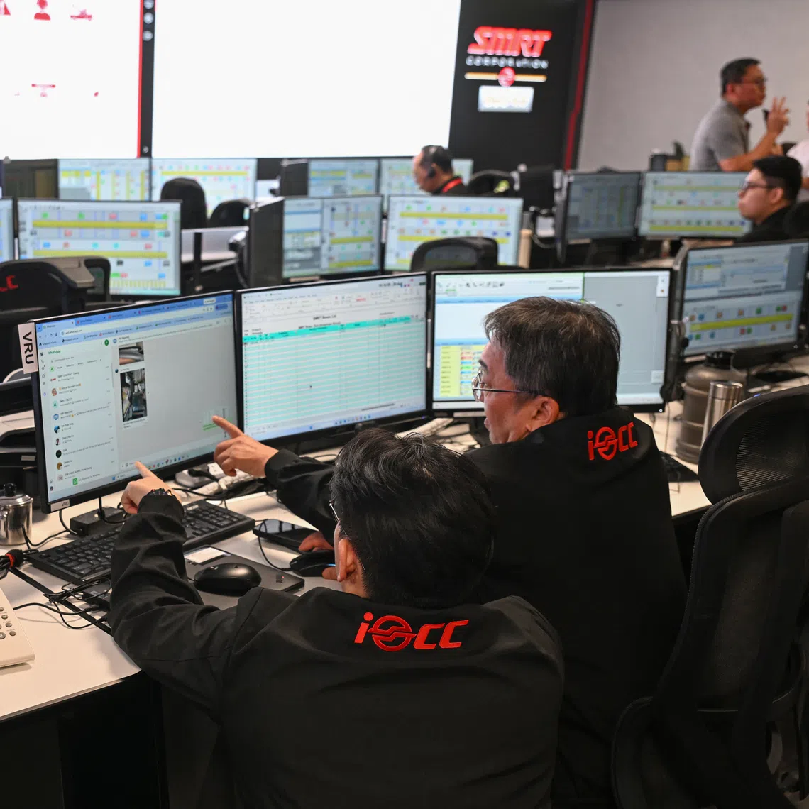 Fleet managers at the command centre will keep an eye on issues like buses bunching together.