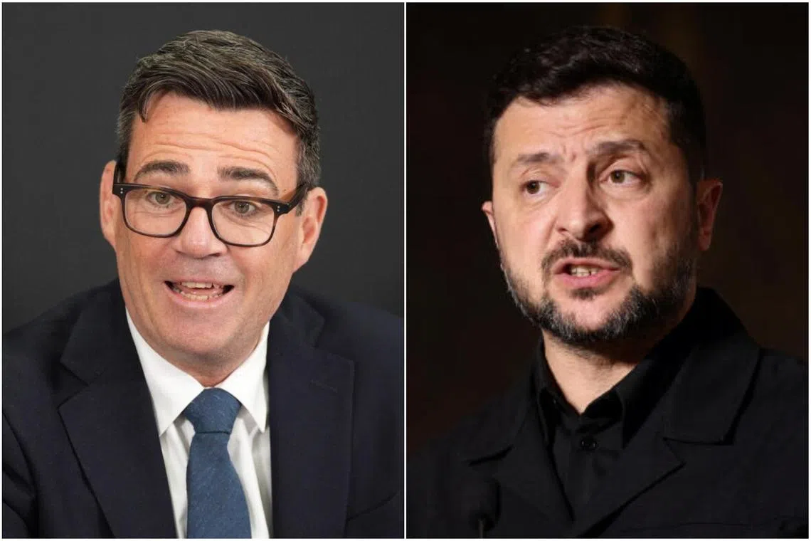 British Prime Minister Andy Burnham will host Ukrainian President Volodymyr Zelensky as his first international visitor since becoming prime minister.