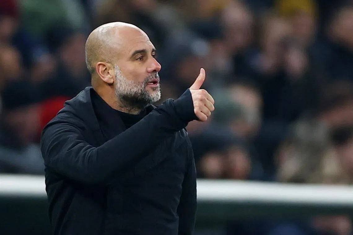 Soccer Football - Champions League - Round of 16 - First Leg - FC Copenhagen v Manchester City - Parken, Copenhagen, Denmark - February 13, 2024 Manchester City manager Pep Guardiola Action Images via Reuters/Matthew Childs/File Photo