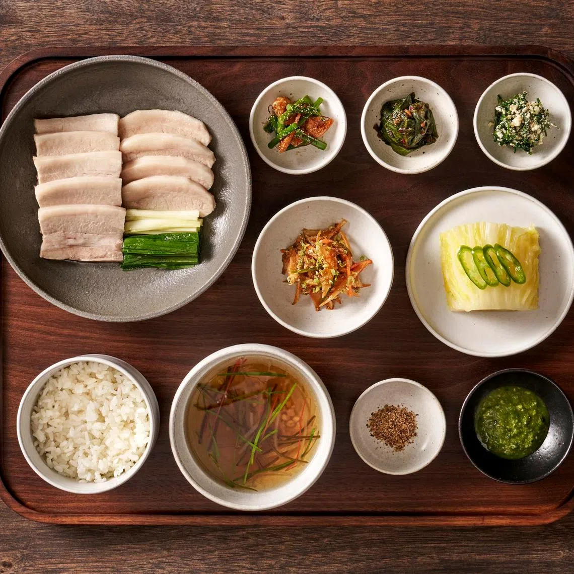 Na Oh's Jeju Black Pork Bossam.