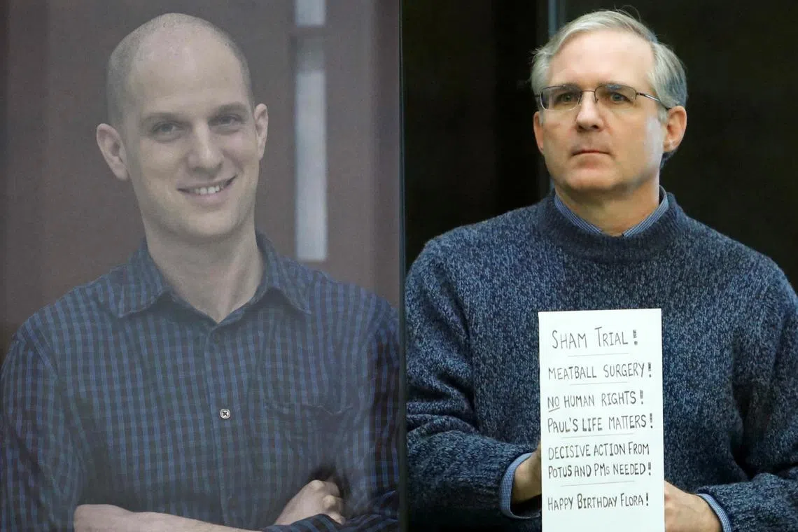 US journalist Evan Gershkovich (left) and ex-US Marine Paul Whelan were part of a complex multi-prisoner swop that was negotiated in secrecy for over a year.