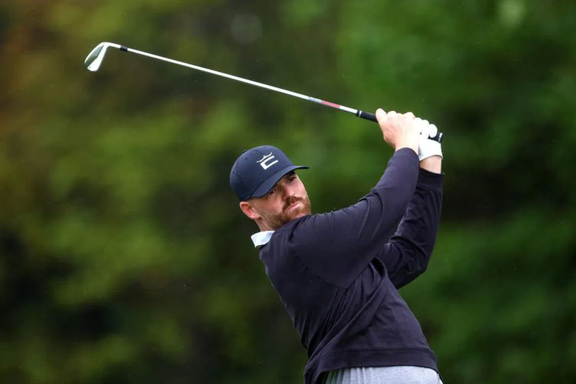FILE PHOTO: Golf - The 151st Open Championship - Royal Liverpool, Hoylake, Britain - July 17, 2023 Australia's Haydn Barron in action during a practice round REUTERS/Paul Childs/File Photo