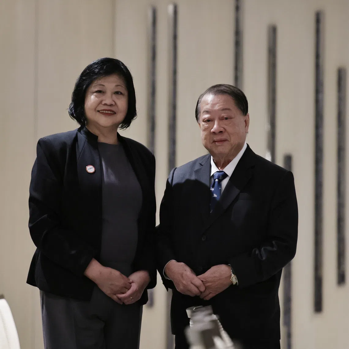 Ms Ng Lee Lee (left) and Mr Choo Si Sen are two of the recipients of the Outstanding Court Volunteer Award.