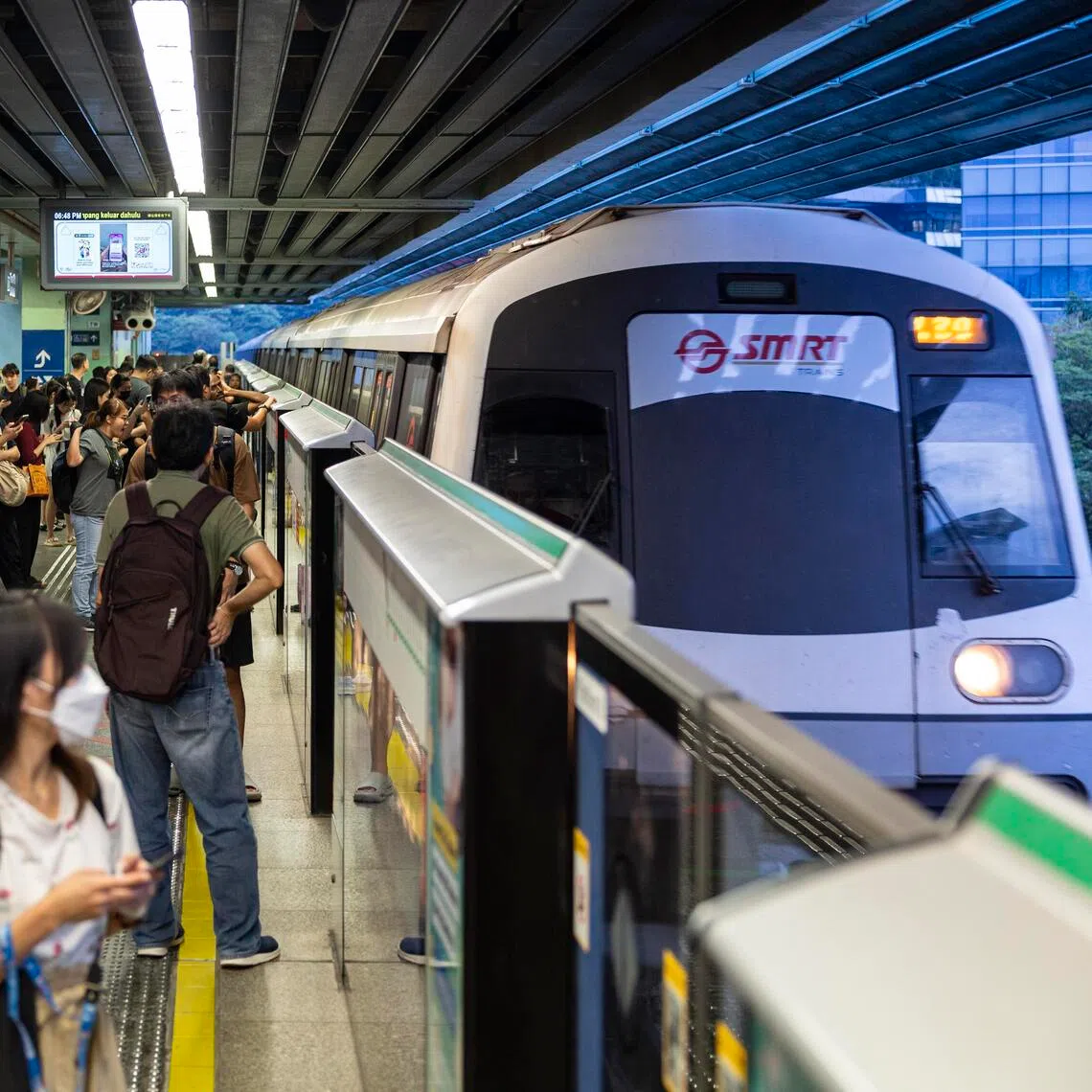 On average, MRT trains clocked 2.88 million train-km between delays lasting more than five minutes between September 2025 and August 2026