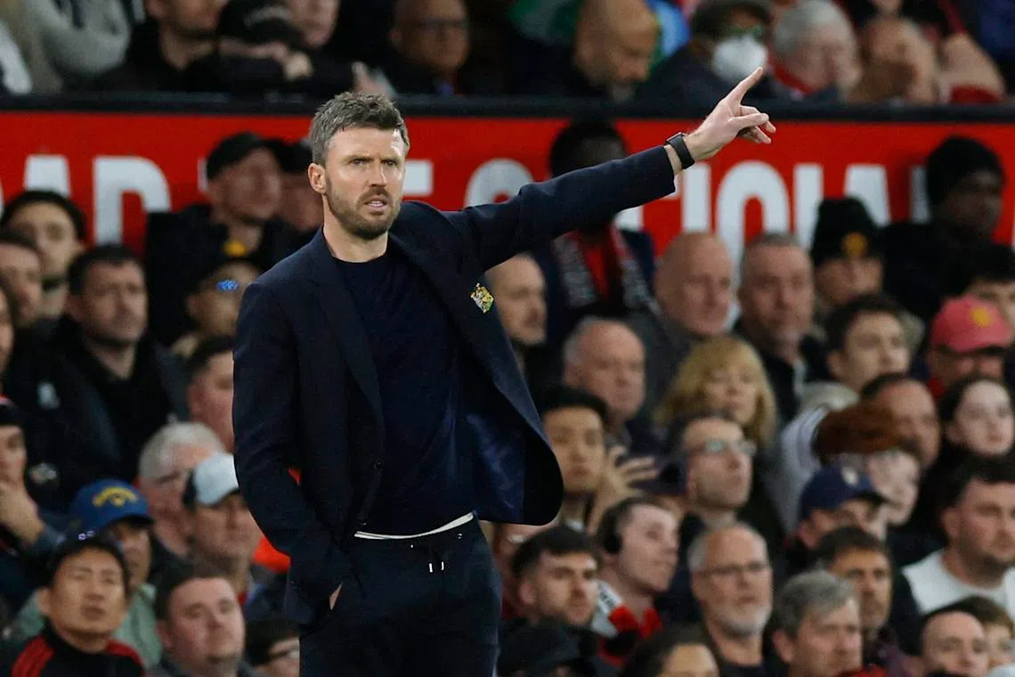 Soccer Football - Premier League - Manchester United v Brentford - Old Trafford, Manchester, Britain - April 27, 2026 Manchester United manager Michael Carrick Action Images via Reuters/Jason Cairnduff