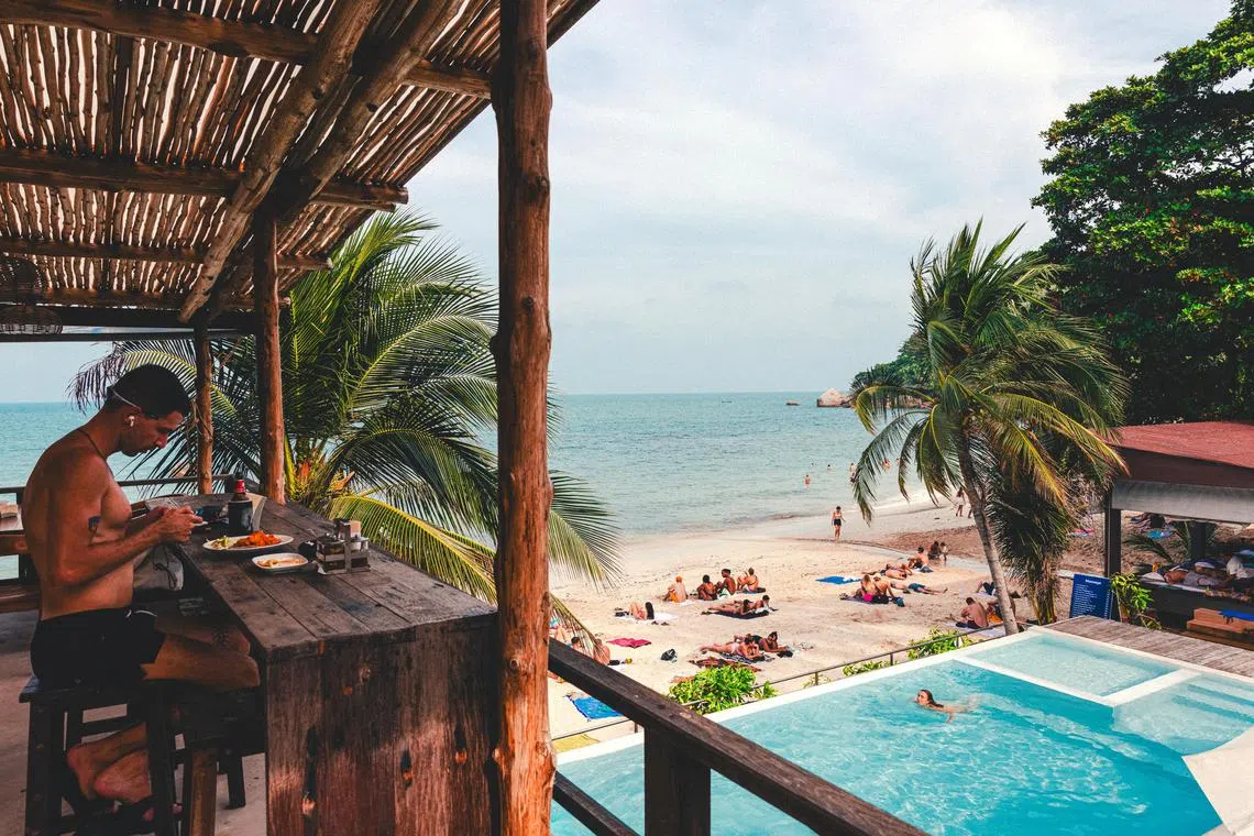 A resort pool by Silver Beach on the island of Koh Samui, which provides the backdrop for Season 3 of HBO’s “The White Lotus,” In Thailand, Dec. 2, 2024. Viewers of the series’ new season will be transported to the tropical island in Thailand, and if previous seasons are any indication, many of them will soon book vacations there, too. (Tanveer Badal/The New York Times)
