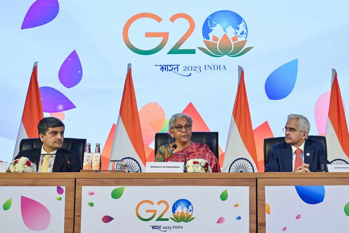G-20 finance ministers failed to agree a joint statement on the global economy, after China sought to water down references to the Ukraine conflict.