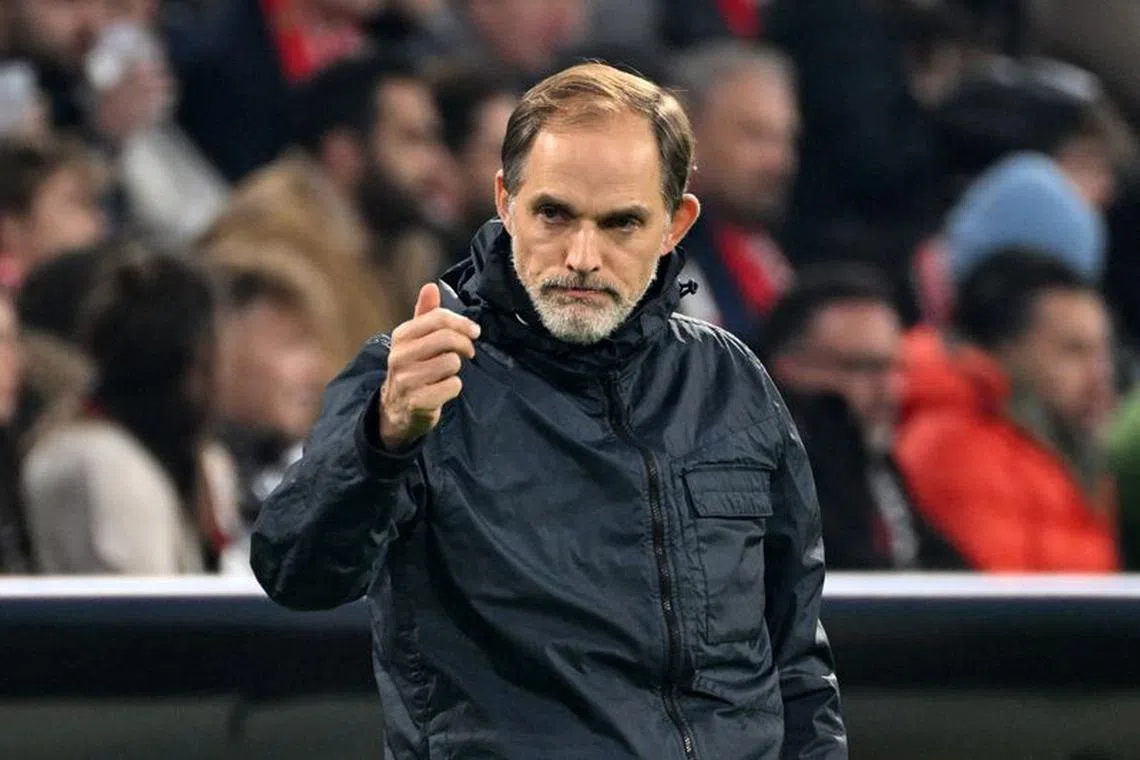 Soccer Football - Champions League - Group A - Bayern Munich v Galatasaray - Allianz Arena, Munich, Germany - November 8, 2023 Bayern Munich coach Thomas Tuchel REUTERS/Angelika Warmuth/ File photo