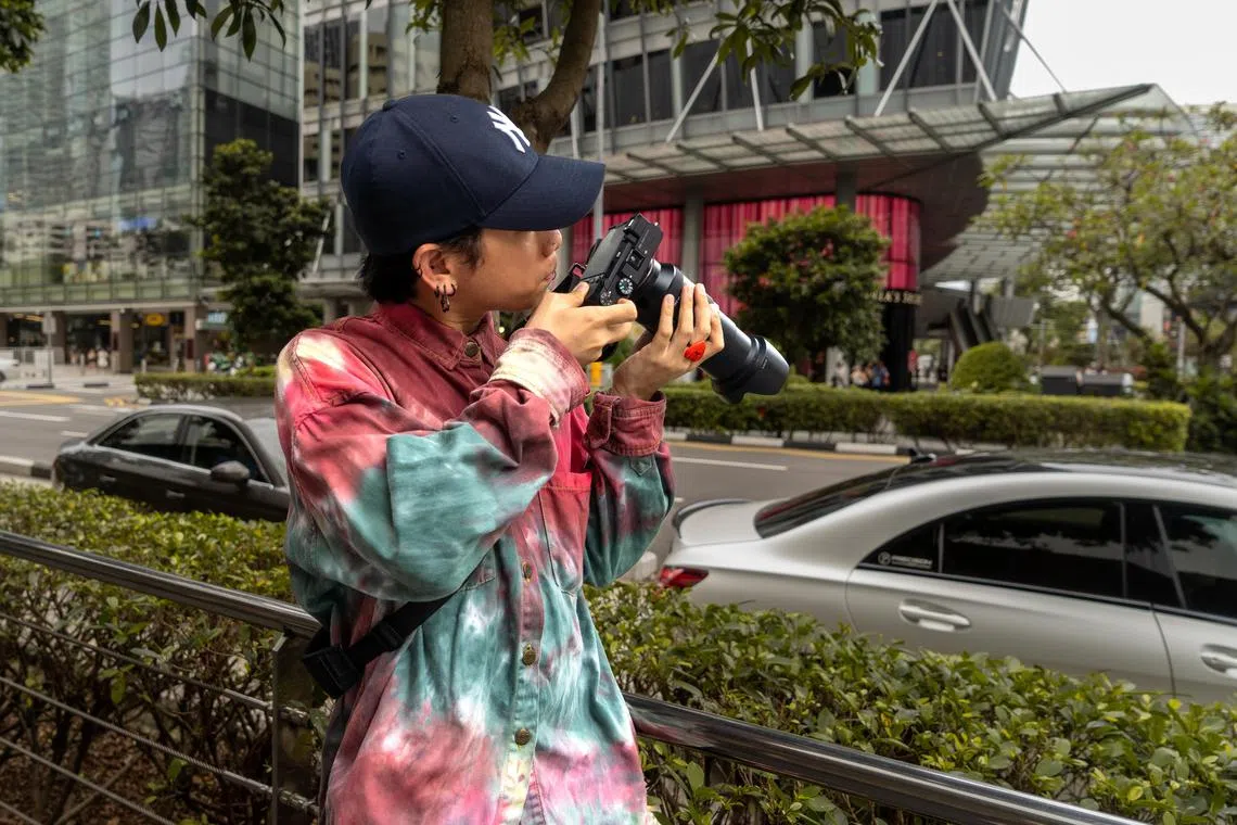 Sky, the TikToker behind Orchard Road Fashion, captures street style in town on the weekends.