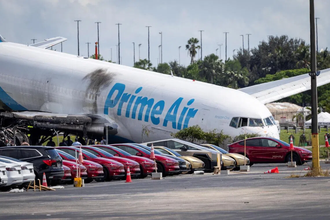 The two people aboard the plane, the pilot and co-pilot, survived and had yet to be interviewed.